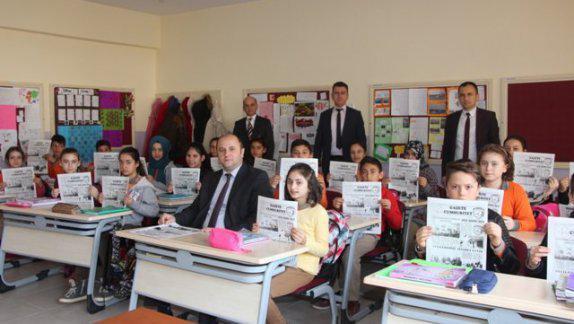 Cumhuriyet Ortaokulu Öğrencileri Okul Gazetesi Çıkardı