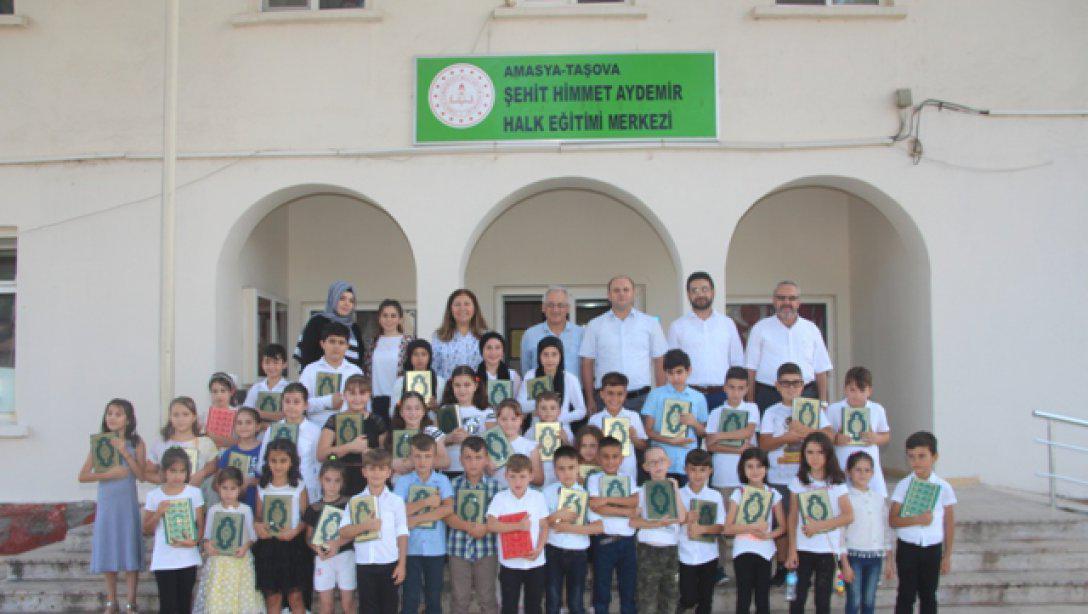 Taşova HEM Yaz Kuran Kursu Belge Dağıtım Töreni Yapıldı