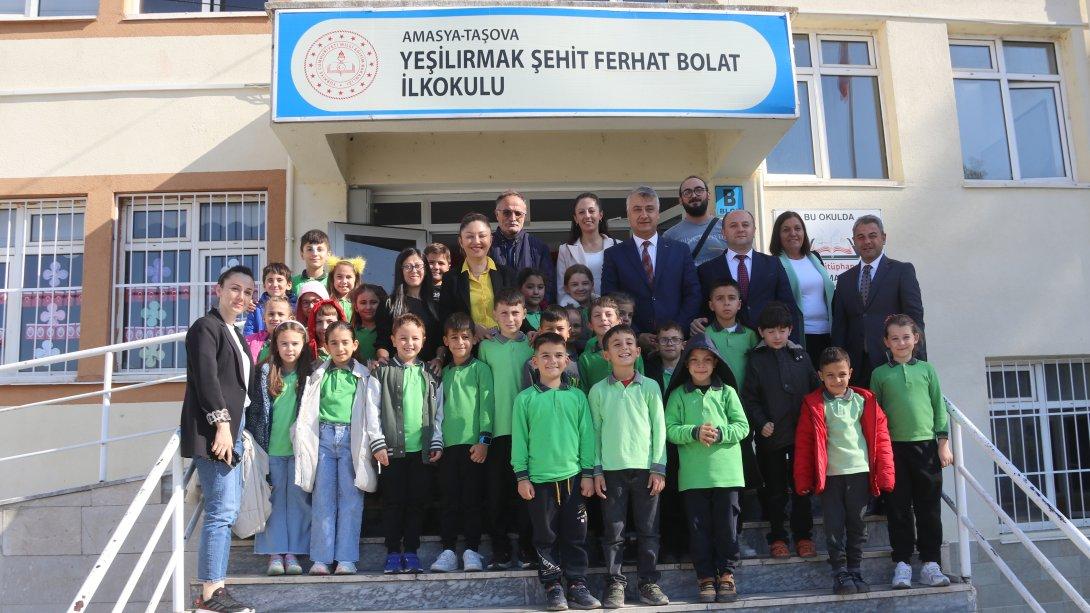 Amasya Millî Eğitim Müdürümüz Mehmet Ali Katipoğlu Yeşilırmak Şehit Ferhat Bolat İlkokulunu Ziyaret Etti